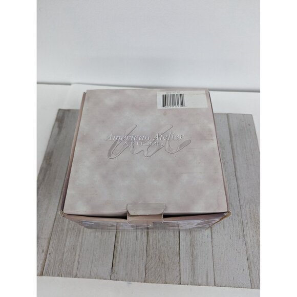 American Atelier Set Of 4 Floral Jardin Porcelain 10 oz Mugs Cups - Picture 10 of 10